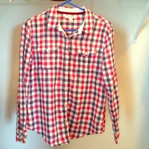 Long sleeve plaid shirt