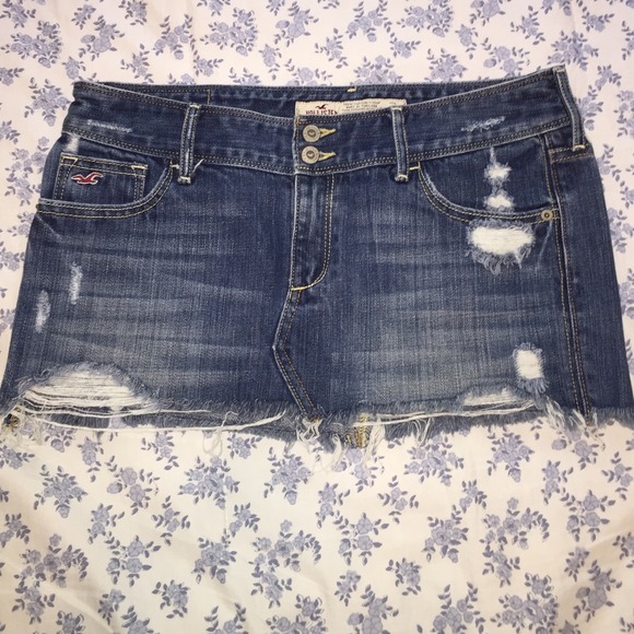 Hollister denim skirt