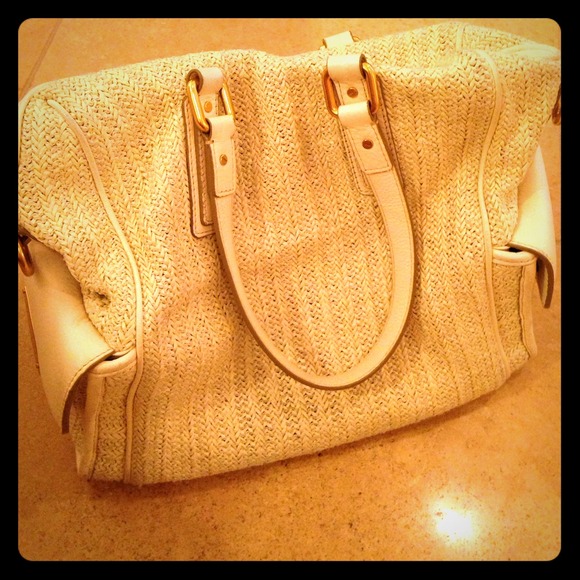 Marc by marc jacobs white straw bag