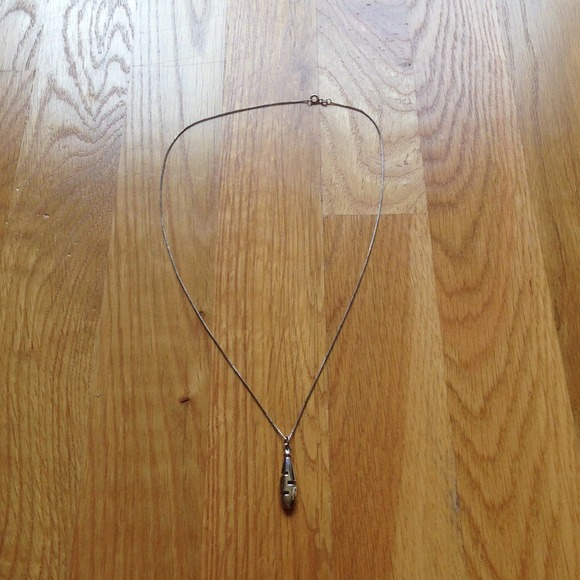 Silver Necklace with Pendant - Picture 2 of 2