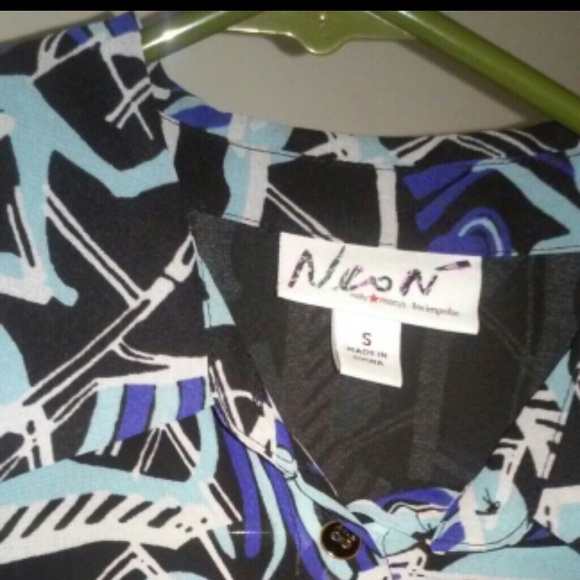 Neon for impulse by macys chiffon top - Picture 3 of 3