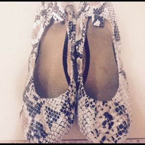 Snake Skin Flats