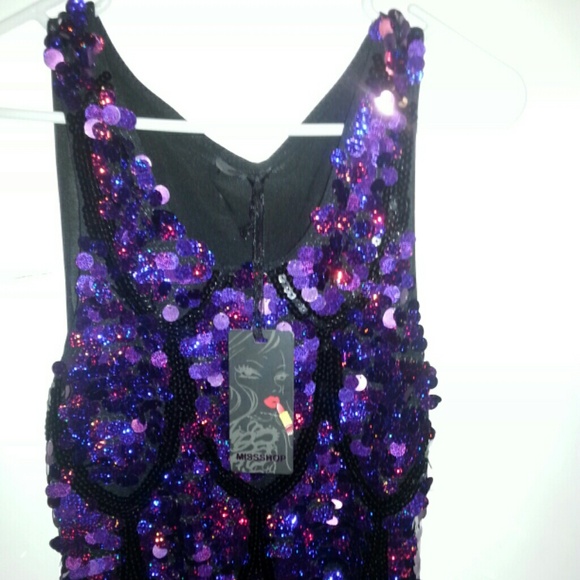 Purple Sequin party/cocktail dress