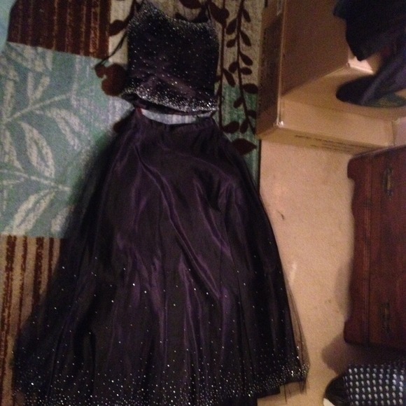Black two piece dress!