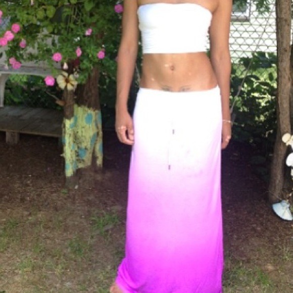 Ombré maxi  skirt