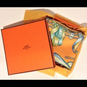 Vintage Hermes Scarf Les Rubans Du Cheval - J Metz