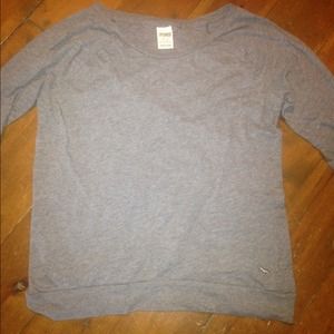 Gray off the shoulder long sleeve