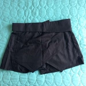 Black envelope skirt