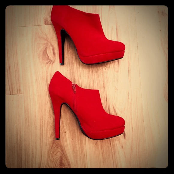 Red Just Fabulous booties