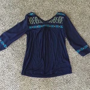 Lucky brand Aztec top