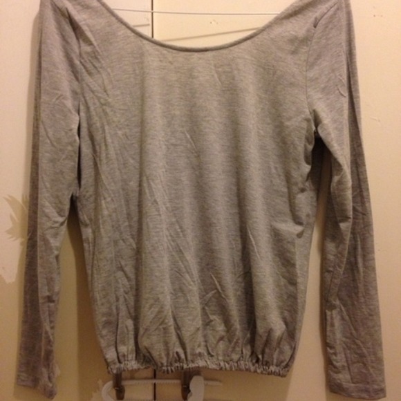 Open back shirt