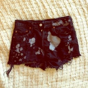 High waisted distressed urban outfitter shorts