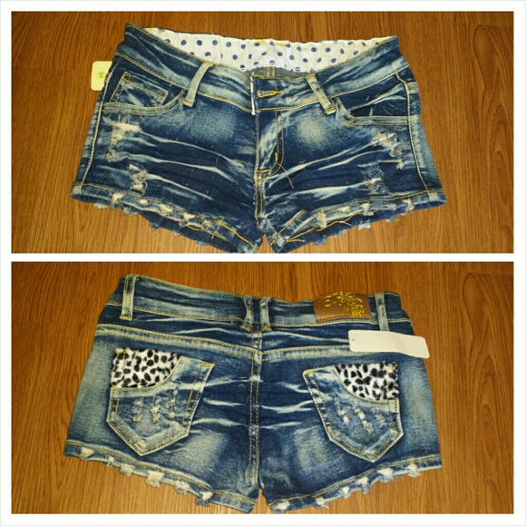 On sale cute ripped denim shorts