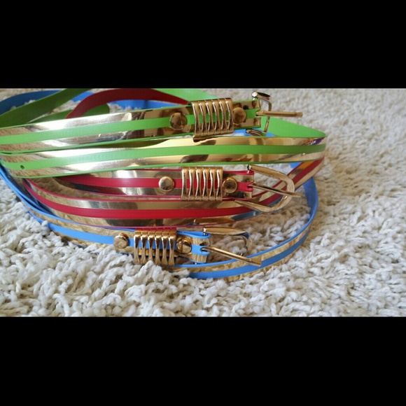 Bundle of 3 high fashion belts