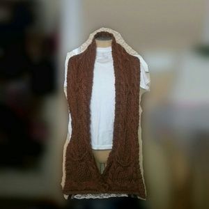Forever 21 camel knited scarf
