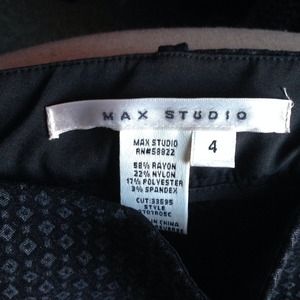 Patterned ponte pants