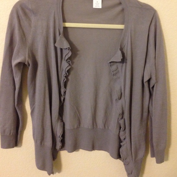 J Crew grey cardigan