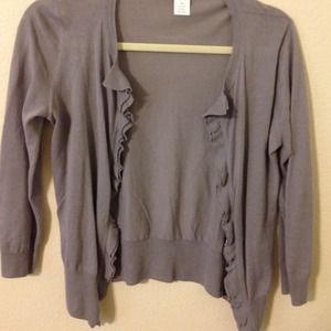J Crew grey cardigan