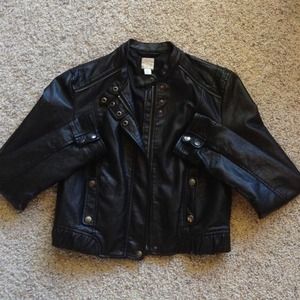 Black Leather Looking Jacket