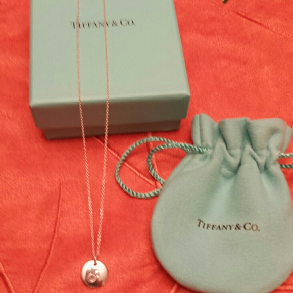 Tiffany necklace with "J" - Authentic