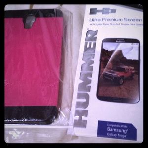 Galaxy mega 6.3 case and HD screen protector.