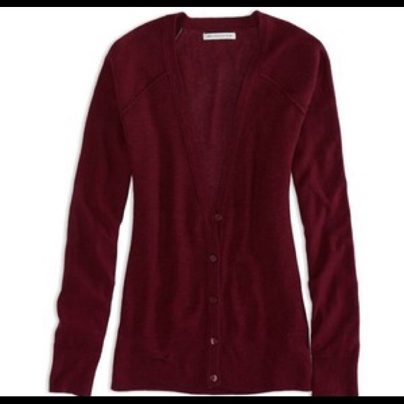 🎀AE BURGUNDY CARDIGAN 🎀