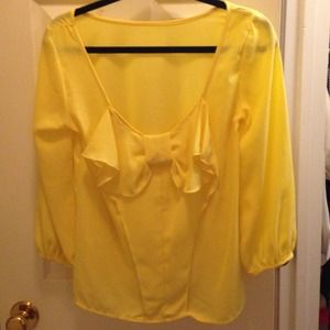 Yellow Bow Top