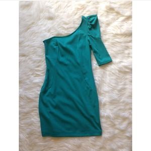 Reduced!  Off the shoulder turquoise dress