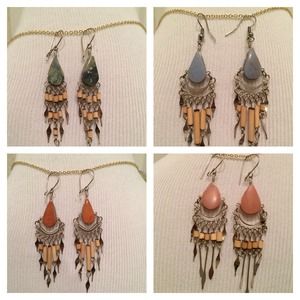 4 Pairs of Handmade Peruvian Earrings