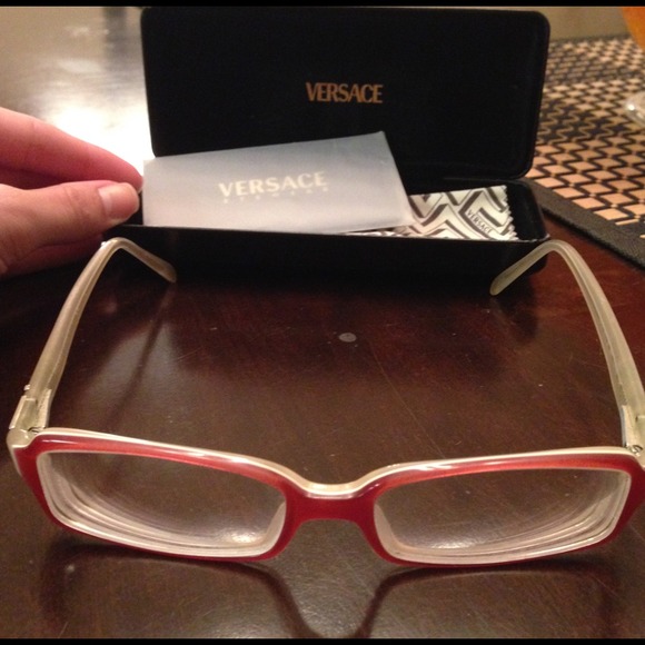 VERSACE Red Rimmed Glasses - Picture 2 of 4
