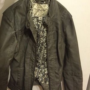 faux leather jacket
