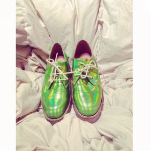 TBA Hologram Oxford Shoes NWOT