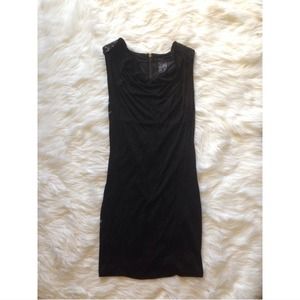 Zara black zip up dress