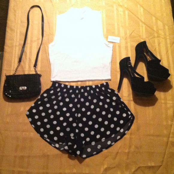 Sheer Polka Dot Shorts