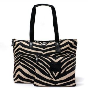 Authentic Zebra Print Getaway Tote