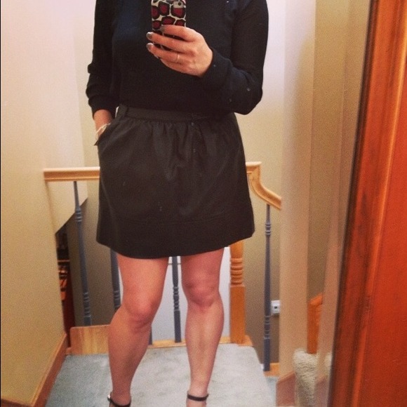 Dresses & Skirts - Black Faux Leather Skirt