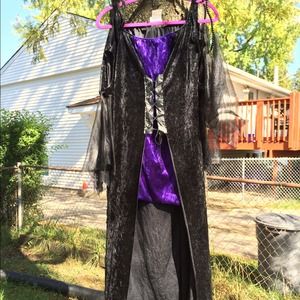 Black & purple witch dress