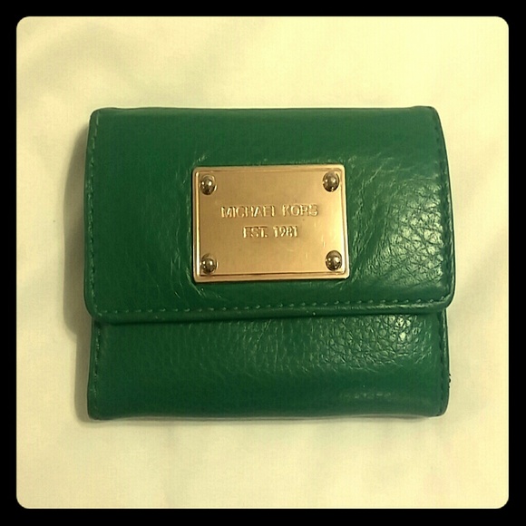 Emerald Green Michael Kors wallet!