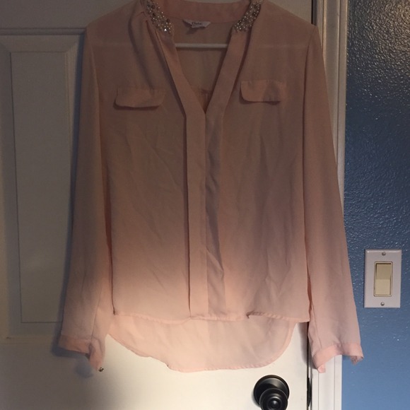 Pink long sleeve shit(: