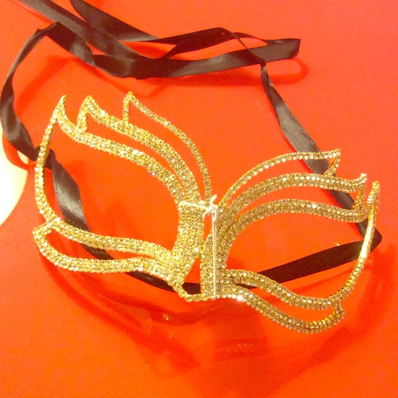 Gold masquerade mask
