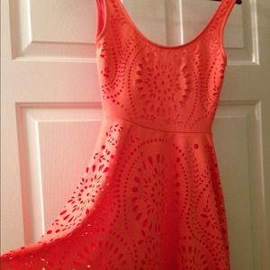 Coral dress