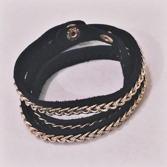 ***SOLD***Wrap Bracelet w/ Chain Detail