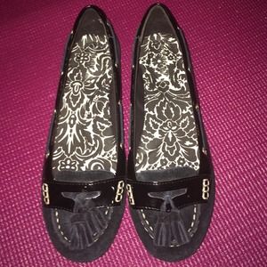 Black Suede Sperry's