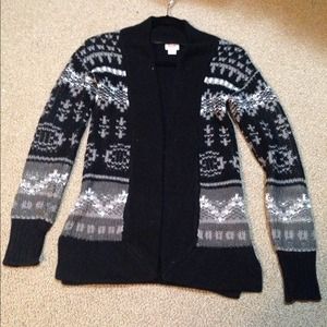 Aztec cardigan sweater