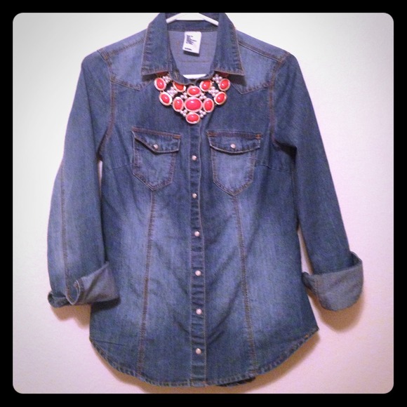 H&M denim shirt