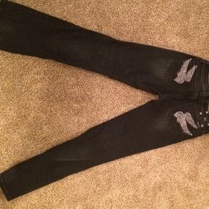 Black boot cut jeans size 30