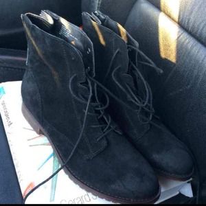 brand new steve madden black combat boots