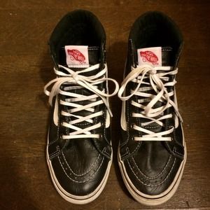 Leather vans Sk8 hi