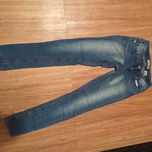 Light blue jeans.