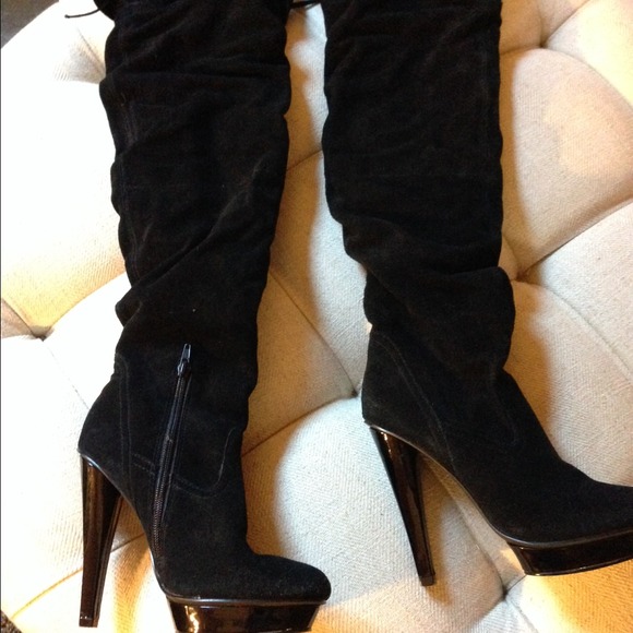 Steve Madden Suede over the knee boots